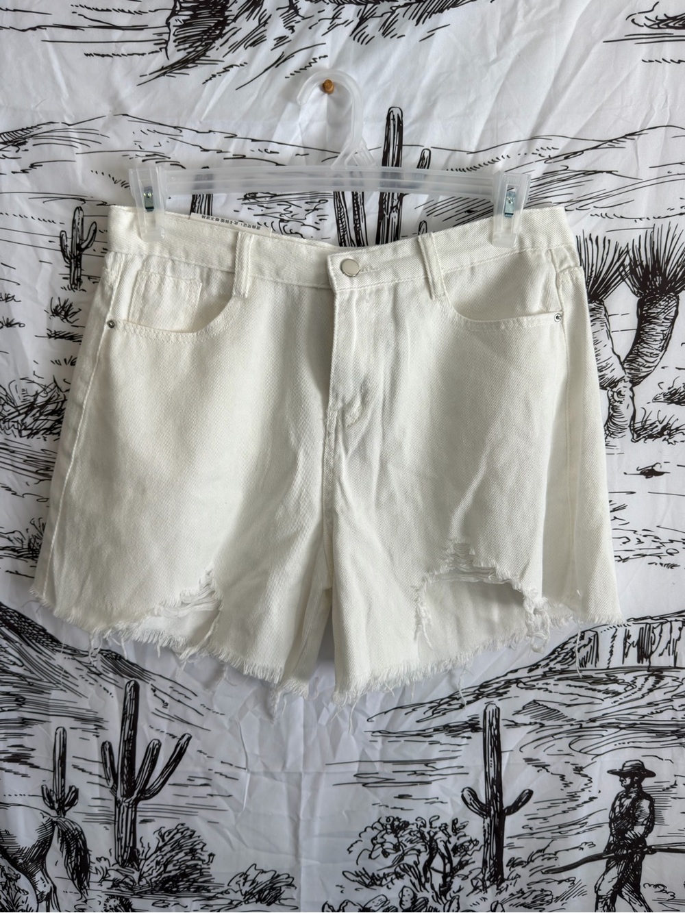 NWT White Denim Cutoff Shorts - Classic Summer Style